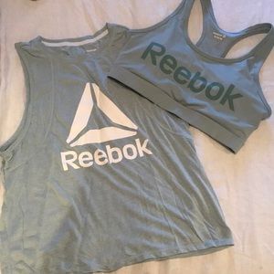 Reebok sports bra and tank bundle